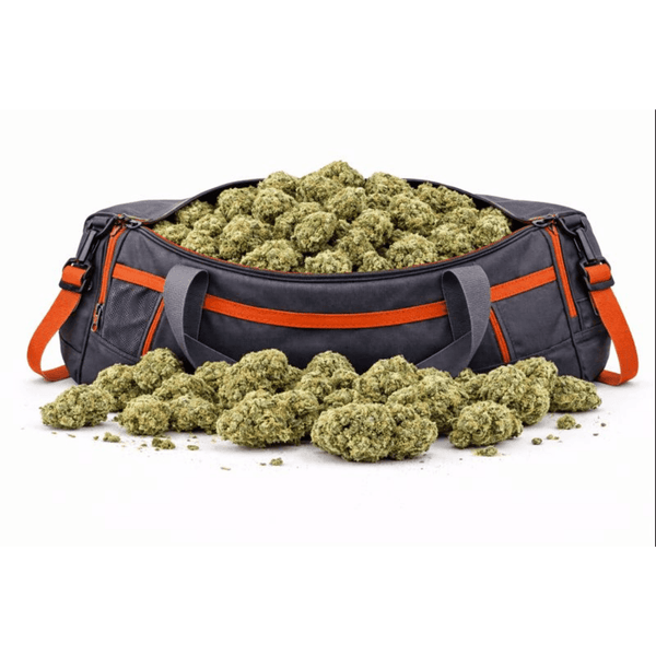 Sac de sport rempli de Fleur CBD "Gorilla Glue" de qualité, idéale pour les amateurs de Fleurs CBD et CBD Naturel.