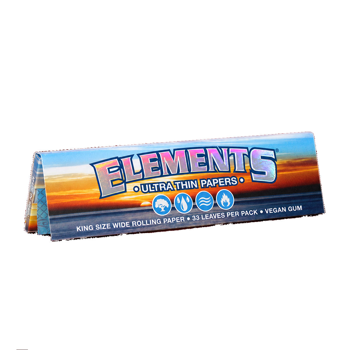 Carnet Elements Ultra Thin King Size Wide, 33 feuilles
