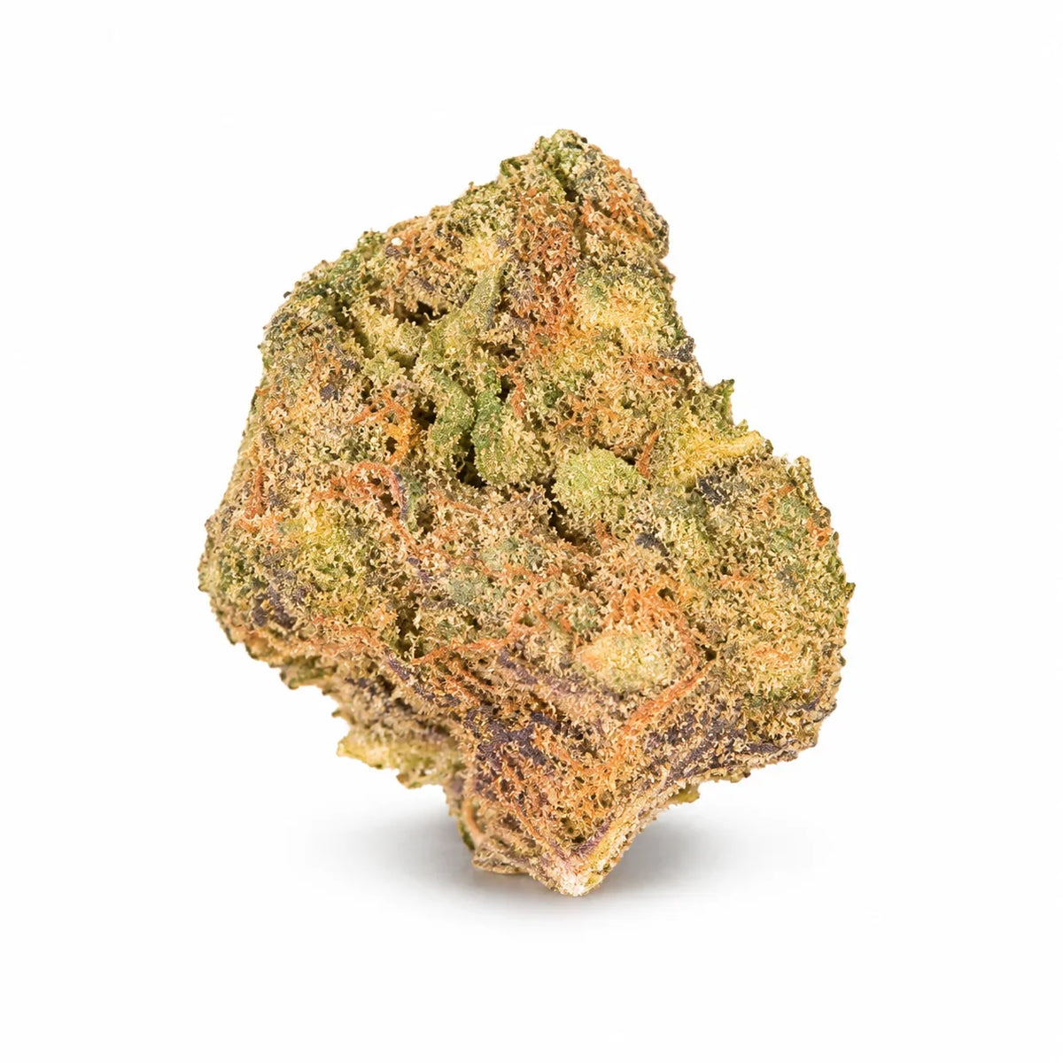 Fleur CBC Haze Berry 35% premium – bud compact et givré aux reflets verts et orangés, arômes baies sauvages et myrtille, livraison France